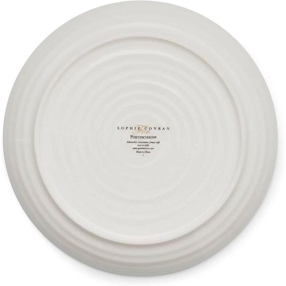 Portmeirion -  Sophie Conran Coupe Dinner Plates, Set White - Picture 3 of 4